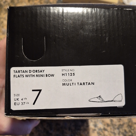 J. Crew Women's Plaid Mules - Black, White, and Red - Picture 5 of 7